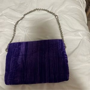 Velvet purse used once